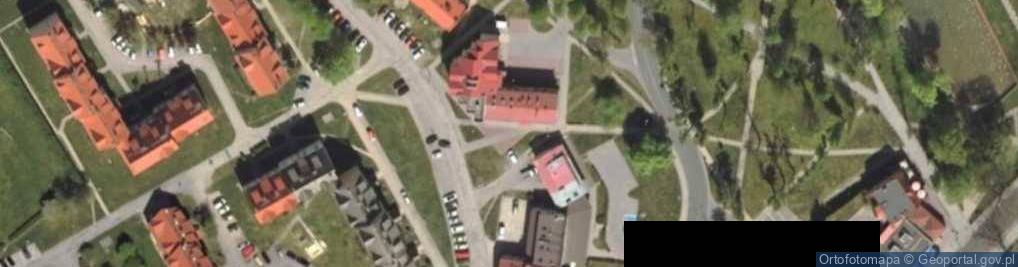 Zdjęcie satelitarne Urząd Skarbowy w Braniewie
