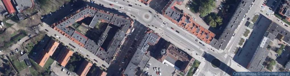 Zdjęcie satelitarne Urząd Skarbowy w Nysie