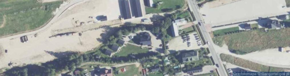 Zdjęcie satelitarne okoje Gościnne i Domki u Tadka