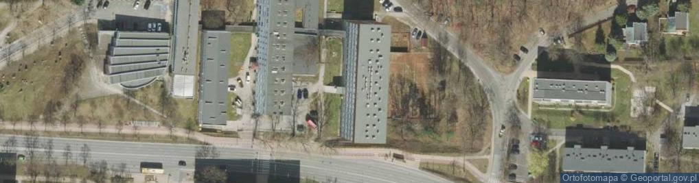 Zdjęcie satelitarne Dom Studenta nr 2 Piast (C-2) Uniwersytet Zielonogórski