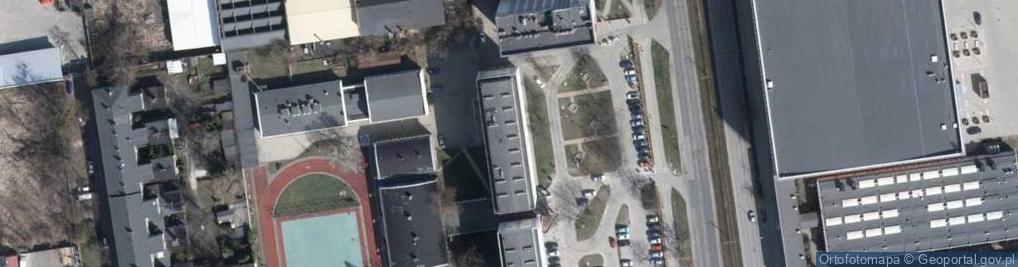 Zdjęcie satelitarne VI DS Politechniki Łódzkiej