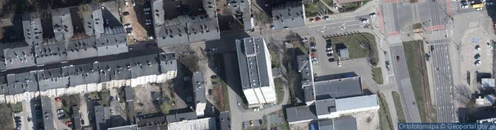 Zdjęcie satelitarne VIII Dom Studenta PŁ