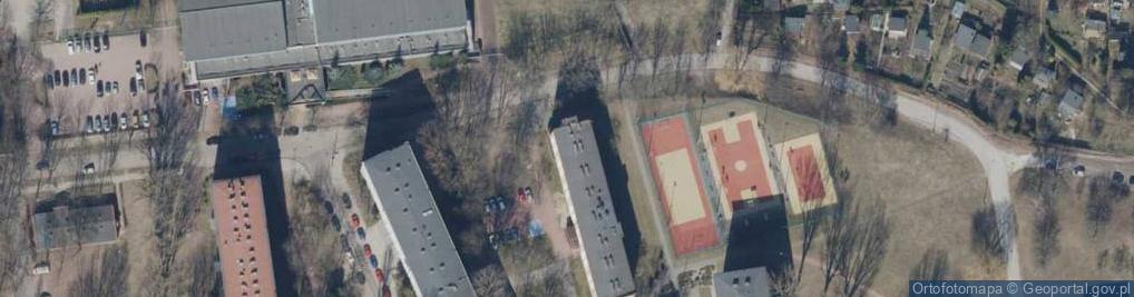 Zdjęcie satelitarne VIII Dom Studenta UŁ