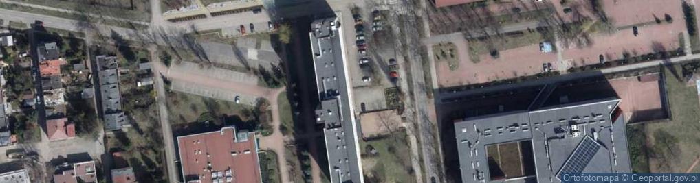 Zdjęcie satelitarne XIV Dom Studenta UŁ - Wieża Babel