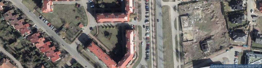 Zdjęcie satelitarne Na Warszewie