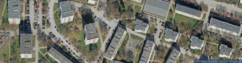 Zdjęcie satelitarne 1.Pracownia Architektoniczna Dorota Orłowska-Gwizdak 2.Dorota Orłowska-Gwizdak Wspólnik Spółki Cywilnej Luxor