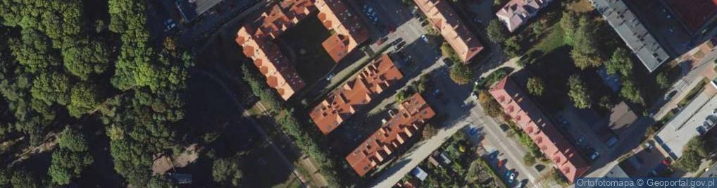 Zdjęcie satelitarne DOMYwStylu.pl - Projekty domów | Biuro Architektoniczne | Projek