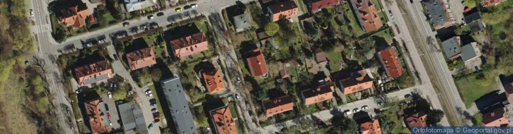 Zdjęcie satelitarne Pracownia Architektoniczna 3 A Studio Andrzej Porębski /Wspólnik Spółki Cywilnej