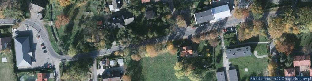 Zdjęcie satelitarne Dwór, kościół
