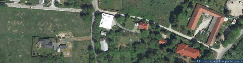 Zdjęcie satelitarne Dwór, park, pomnik