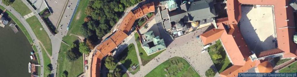 Zdjęcie satelitarne Katedra Wawelska - Wejście