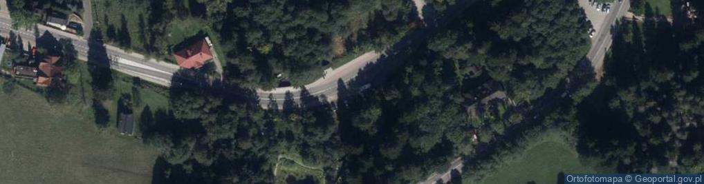Zdjęcie satelitarne Szlak zielony z Jaszczurówki na Wielki Kopieniec