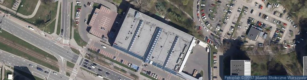 Zdjęcie satelitarne Stacja Paliw Auchan Supermarket Warszawa Broniewskiego