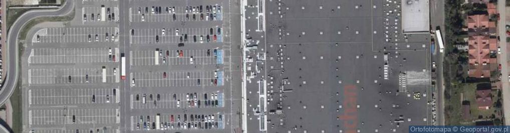 Zdjęcie satelitarne Auchan Piaseczno