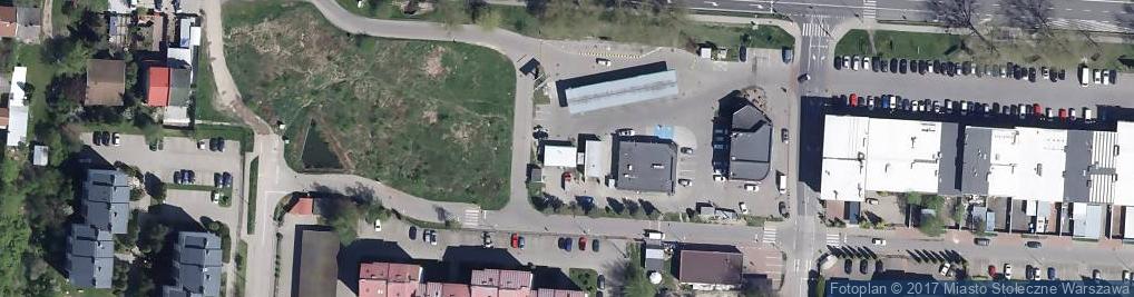 Zdjęcie satelitarne na stacji paliw BP