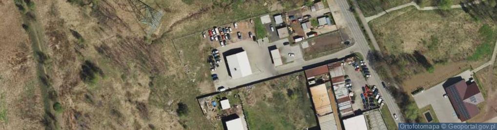 Zdjęcie satelitarne Centrum Motoryzacji - stacja kontroli pojazdów Radzionków