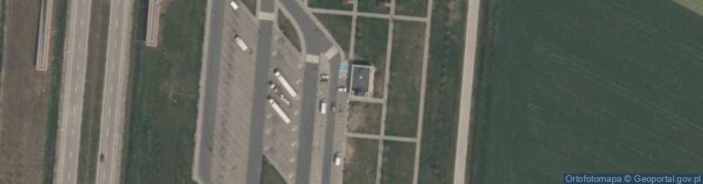 Zdjęcie satelitarne MOP Dąbrowa Wielka Wschód
