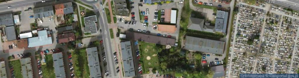 Zdjęcie satelitarne Bank Spółdzielczy w Poddębicach