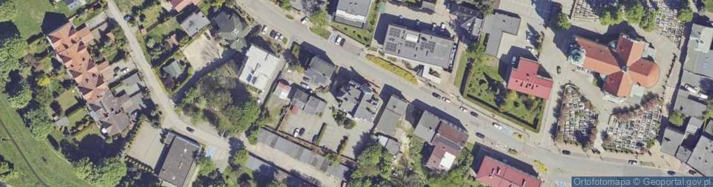 Zdjęcie satelitarne Bank Spółdzielczy w Tychach