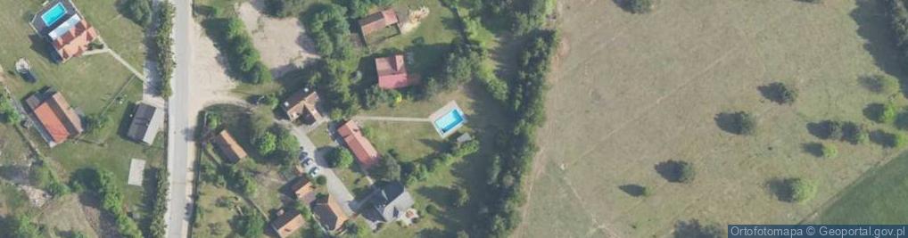 Zdjęcie satelitarne Odkryty basen Pensjonat Faryny