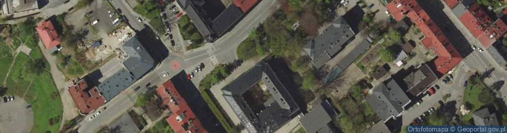 Zdjęcie satelitarne przy SP nr 4