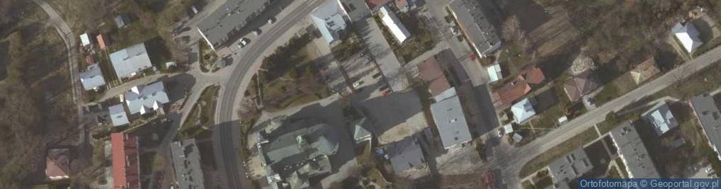 Zdjęcie satelitarne przy kościele Przemienienia Pańskiego