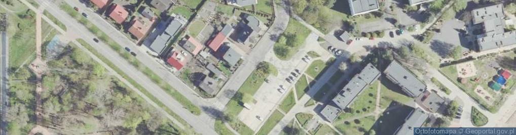 Zdjęcie satelitarne przy Liceum nr 2