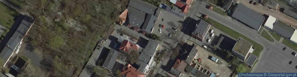 Zdjęcie satelitarne przy Urzędzie Miasta