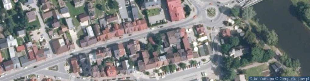 Zdjęcie satelitarne Gminna Biblioteka Publiczna w Krościenku N D