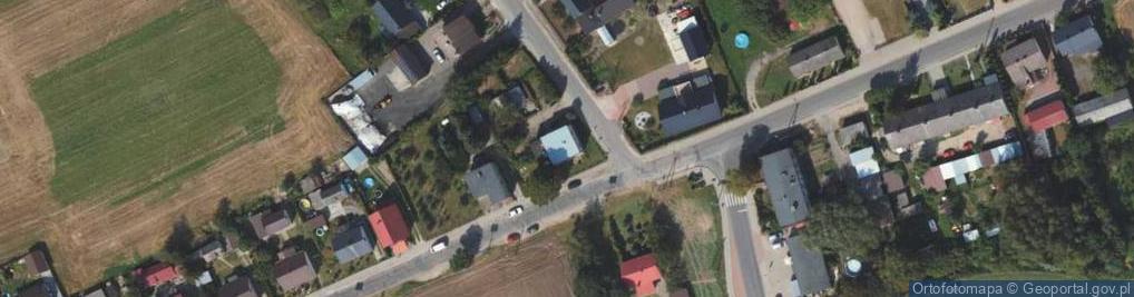 Zdjęcie satelitarne Gminna Biblioteka Publiczna w Wąpielsku z S w Radzikach Dużych