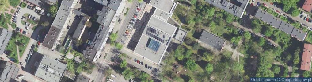 Zdjęcie satelitarne Miejska Biblioteka Publiczna IM Gustawa Daniłowskiego w Sosnowcu