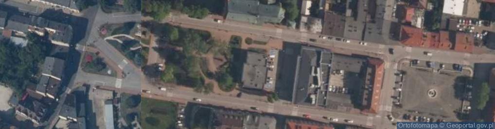 Zdjęcie satelitarne Miejska i Gminna Biblioteka Publiczna