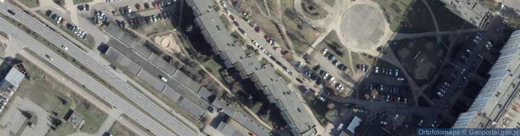 Zdjęcie satelitarne Miejska, Publiczna Filia nr 50