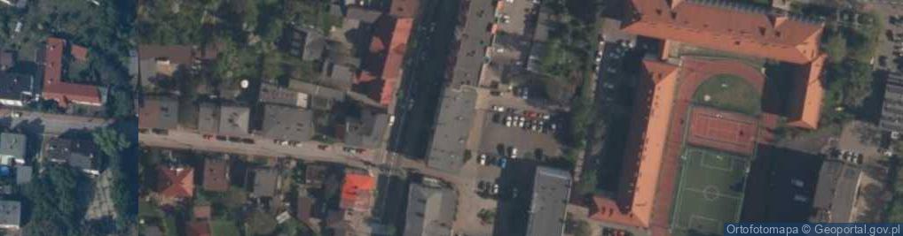 Zdjęcie satelitarne Powiatowa Biblioteka Publiczna w Wieluniu