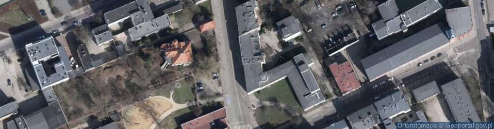 Zdjęcie satelitarne Wojewódzka Biblioteka Publiczna im Marszałka Józefa Piłsudskiego w Łodzi