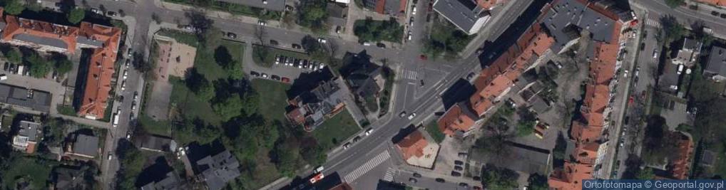 Zdjęcie satelitarne Biuro Pośrednictwa w Obrocie Nieruchomościami Kwadrat