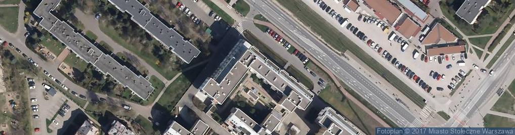 Zdjęcie satelitarne Stołeczne Centrum Nieruchomości Białołęka