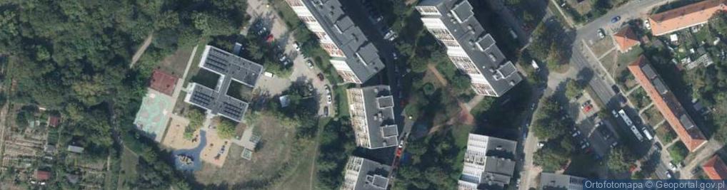 Zdjęcie satelitarne Skra Biuro Inwentaryzacyjno Rachunkowo Podatkowe Krystyna Wawrzyniak Sylwia Kahlke