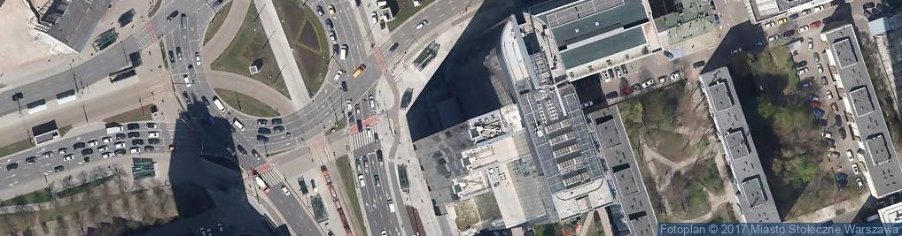 Zdjęcie satelitarne Śródmieście, Rondo 1, Rondo ONZ 1