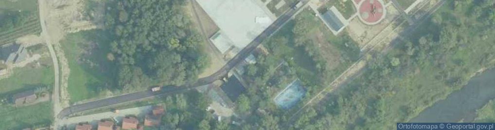 Zdjęcie satelitarne Korty Tenisowe Dobczyce