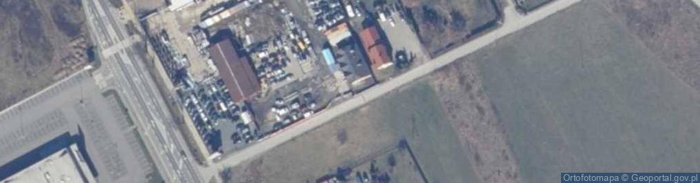 Zdjęcie satelitarne Firląg. Materiały budowlane