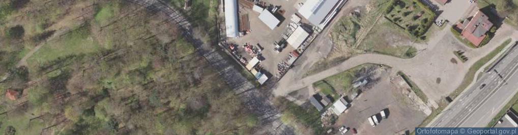 Zdjęcie satelitarne PPUH Bram Stall Arkadiusz Machulik Materiały Budowlane Ogrodzen