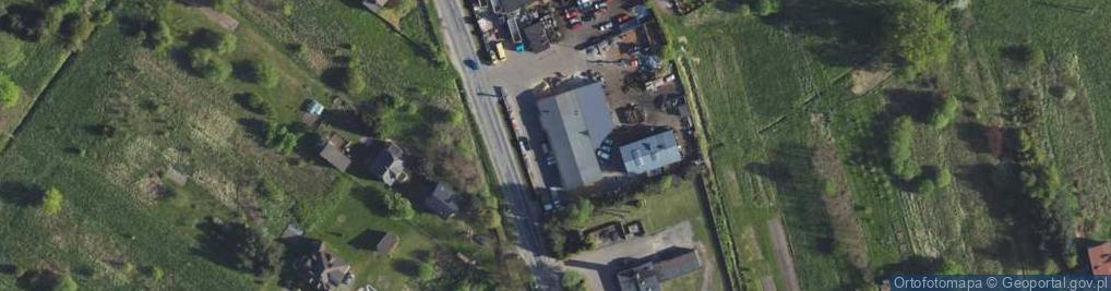 Zdjęcie satelitarne Rafbud. Hurtownia materiałów budowlanych