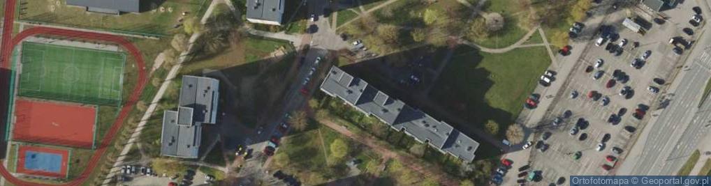 Zdjęcie satelitarne 1.Elektro-Pomiar Ab Gdańsk Krzysztof Baranowski2.Sklep - Kiosk SKM Przymorze Krzysztof Baranowski