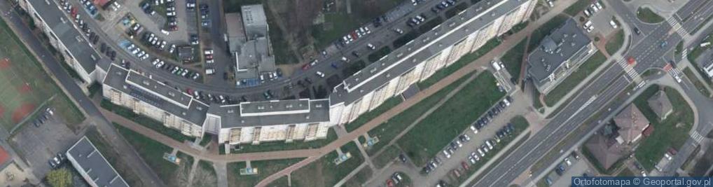 Zdjęcie satelitarne Centrum Stolarki Okienno Drzwiowej Orka Przedsiębiorstwo Handlowo Usługowe