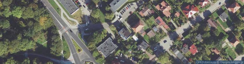 Zdjęcie satelitarne Przeds Usługowo Handlowe Alfist Import Eksport