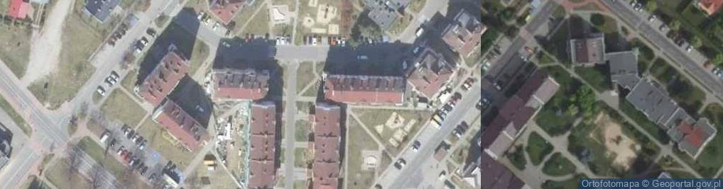 Zdjęcie satelitarne Przedsiębiorstwo Handlowo Usługowe Global Dariusz Lange Dariusz Czarnecki Grodzisk Wielkopolski