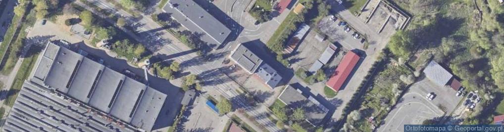 Zdjęcie satelitarne Rejon Budowy Dróg i Mostów w Krośnie