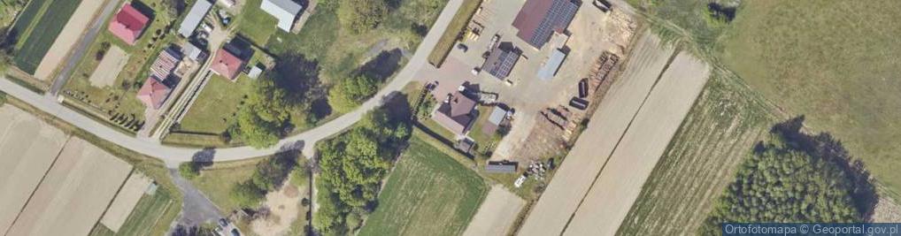 Zdjęcie satelitarne Wiesław Pawlarczyk - Pawnebud Usługi Budowlane z.Wnęk, w.Pawlarczyk
