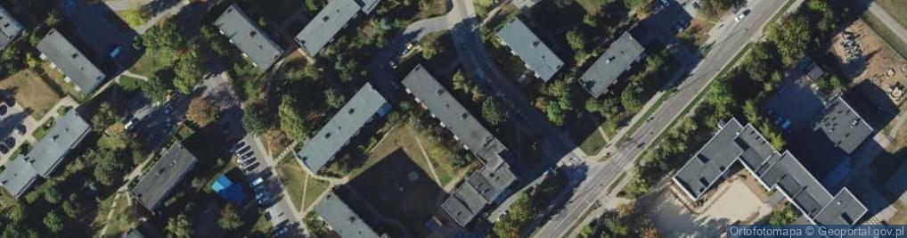 Zdjęcie satelitarne Zakład Robót Budowlano Drogowych Dromeks Józef Domaniewski Leszek Domaniewski